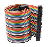 sourcing map 2.54 mm 40 40 Broches Connecteur F/F Cours IDC Plat câble Ruban Arc-en-m