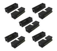 sourcing map 2,54mm 2x8 Tige Droit Double rangée 10 en-têtes IDC