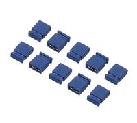 sourcing map 2.54mm Fermé Court Circuit Capuchon Jumelage Casquette Broche Connecteur Blocs Connecteur, Bleu Paquet de 40