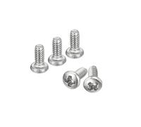 sourcing map #2-56x3/16" Poêle Tête Machine Vis, 304 Inox Acier 18-8 Vis, Phillips Lecteur, Entièrement Fileté, Lumineux Finition, Paquet de 100