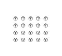 sourcing map 2.5mm Billes Acier Chrome pour Roue Vélo Moyeu VTT Roulement à Billes Précision Billes G25 100pcs