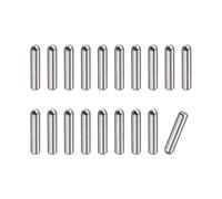 sourcing map 2.5x10mm Goujons Goupilles, 20pcs 304 Inox Acier Rond Tête Plat Chanfreiné Extrémité Cheville Bois Superposé Lit Étagère Chevilles Support Étagères Attacher Éléments