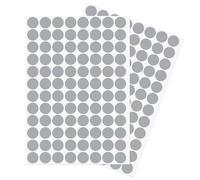 sourcing map 2 Feuille/192pcs Vis Trou Couvercle Autocollants, 15mm Dia PVC Autocollant Adhésif Couvertures Bouchons Anti-poussière pour Bois Mobilier Armoire Etagère Armoire, Gris