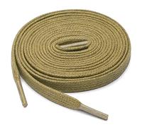 sourcing map 2 paires de bottes en cuir de coton ciré chaussures décontractées lacets plats pour hommes femmes Kaki 140cm / 55.11"