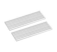 sourcing map 2 Paquet M.2 2280 Nvme SSD Dissipateur Thermique Refroidisseur avec Thermique Coussinet Alliage Aluminium Chaleur Évier réfrigération Évier pour Portable, 70X22X3mm, Blanc
