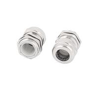 sourcing map 2 Pcs 20mm Dia Filetage PG13.5 Acier INOX résistant Eau Commune Presse-étoupe