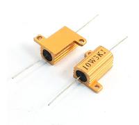 sourcing map 2 pcs 3000 Ohm axial Châssis Vis montée Aluminium Clad résistances 10 W