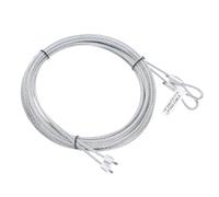 sourcing map 2 pcs de câble de porte de garage de 3,5 mètres 11,6 pieds, câble de ressort de torsion de 3 mm de diamètre en fil d’acier galvanisé