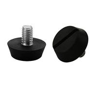 sourcing map 2 Pcs Pieds de Nivellement Meuble Réglable M6 x 10 x 20mm Pied de Meuble pour Meubles, Protection de Sol pour Pieds de Chaise et de Canapé