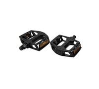 sourcing map- 2 pcs réflecteur en Aluminium Noir,Type Plat antidérapant Pédales vélo 12x9x2.3cm/4.7x3.5x0.9 Pouces