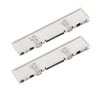 sourcing map 2 Pcs Ton Argent Cale de Refroidissement par Dissipateur du dissipateur Thermique: Aluminium pour mémoire RAM DDR