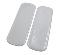 sourcing map 2 pcs Voiture Caoutchouc Gris Bouclier arrière Avant Angle Protecteur Autocollant Rayure