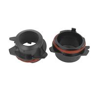 sourcing map 2 Pièces H7 Xénon HID Ampoule D2 D2S D2R Adaptateur Fixation Noir