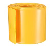 Sourcing map 2 tubes de film thermorétractable en PVC, 18650, 105 mm, 50mm-16.4 Ft, jaune