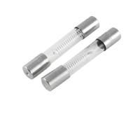 sourcing map 2 x 0.65A 5KV 6mm x 40mm Axial Verre Fusible Tubes pour Micro-ondes Four