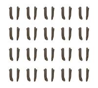 sourcing map 20 Lots Double Ouverture Fermeture Éclair Réparation Loquet Kits, #3 Insérer Goupilles pour Veste Manteaux Deux Voies Séparation Fermeture Éclairs, Bronze Ton