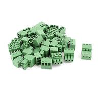 sourcing map 20 Paires 3 épingles au Pas 3,81 mm, Femelle mâle connecteurs PCB Bornier à vis.