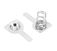 sourcing map 20 Paires AAA Batterie Positif Negatif Conversion Ressort Contact Plaque Nickelage 9.5mm x 9mm