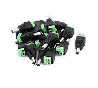 sourcing map 20 pcs 5.5mm x 2.5mm Jack Alimentation mâle Cosses pour caméra Surveillance