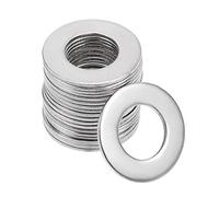 sourcing map 20 Pcs 8.5mm x 16mm x 0.8mm Rondelle Plate en Acier Inoxydable 304 pour Boulon à Vis