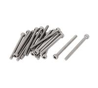 sourcing map 20 pcs Boulons Socket Cap Tête hexagonale Vis clés | M3 x 40 mm pas de 0,5 mm