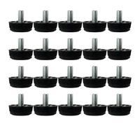 sourcing map 20 Pcs pour Meubles M8 x 13 x 30mm Pieds de Nivellement