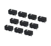 sourcing map 20 Pcs Souris Micro Changer Blanc Noir Micro Interrupteurs