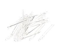 sourcing map 20 pièces 2PINS Transparent 3 mm tête ronde photodiode photosensible diodes