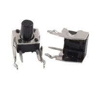 sourcing map 20 pièces à angle droit momentané Tact Tactile Interrupteur à bouton-poussoir 6 x 6mm x 8mm