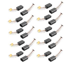 sourcing map 20 Pieces Électrique Outil Rechange Pièce 14mm x 8mm x 5mm Charbon Moteur Carbone Brosse