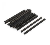 sourcing map 20 Pièces Femelle PCB Tête 40 Voie 2mm Hauteur Connecteur Noir