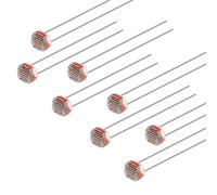 sourcing map 20 Pièces Photorésistance Kit 5mm Photo Lumière Sensible Résistance Lumière Dépendante Résistance avec Libre Boîte pour Bricolage et Experiments 5528 GL5528