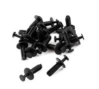 sourcing map 20 x 6,5 mm Rivet en plastique, Panneau de fixation à Clip pour voiture