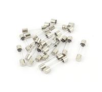 sourcing map 20 x Rapide Fusion Faible Rupture Capacité Verre Tube Fusible 1.5A 250V 6x30mm