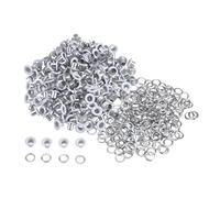sourcing map 200 Ensembles Œillets en Métal de 3mm ID avec Rondelles, Œillets en Fer pour Chaussures, Vêtements, Ceintures, Étiquettes, Sacs, Tissus, Cuir, Projets Diy, Accessoires, Blanc