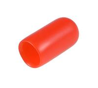sourcing map 200pcs Caoutchouc Embouts 1/4"(6mm) ID Vinyle Rond Terminal Capuchon Housse Vis Filetage Protections Rouges