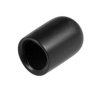 sourcing map 200pcs Caoutchouc Embouts 5/16"(8mm) ID Vinyle Rond Terminal Capuchon Housse Vis Filetage Protections Noir