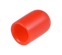 sourcing map 200pcs Caoutchouc Embouts 5/16"(8mm) ID Vinyle Rond Terminal Capuchon Housse Vis Filetage Protections Rouges