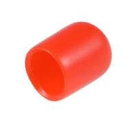 sourcing map 200pcs Caoutchouc Embouts 9mm ID Vinyle Rond Terminal Capuchon Housse Vis Filetage Protections Rouges