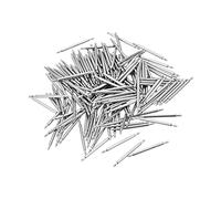 sourcing map 200Pcs Montre Bracelet Épingle 1.5mm Diamètre Inox Acier Double Bride Terminal Ressort Barre Broches pour 20mm Montre Bracelet Sangle