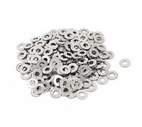 sourcing map 200Pcs Rondelle Plate Acier Inoxydable 304 M3 Rondelles Plates Entretoises Joint d'Étanchéité, Argenté