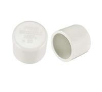 sourcing map 20mm PVC Raccord Bouchon tuyau Embouts fermeture externes 2Pcs
