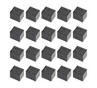 sourcing map 20pc JQC-3FF-S-H DC 9V bobine SPST 4broche PCB relais puissance électromagnétique