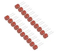 sourcing map 20pc montés DIP lente cylindre Miniature Micro Fusible T1A 1A 250V Rouge