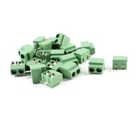 sourcing map 20Pcs 2 Pole 5mm Pitch PCB Mount Screw Terminal Block 8A 250V