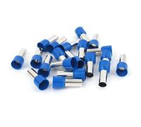 sourcing map 20pcs 25mm2 bornes à sertir isolées Embout de Câble Embout de Câblage Cosse à Sertir électrique Fil Sertissage Borne Connecteur Terminal Virole Bleu E25-16 4 AWG