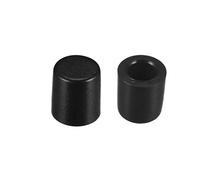 sourcing map 20Pcs 3.3mm Trou Diamètre Plastique Bouton Poussoir Tactile Interrupteur Capuchons Couverture Protecteur Noir pour 6x6 Tact Interrupteur