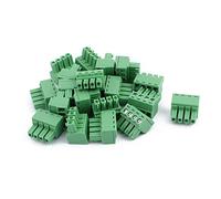 sourcing map 20Pcs 300V 2EDGK 3.81mm Pas 4-Broche Connect bloc borne visPCB