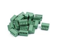 sourcing map 20Pcs 300V 2EDGK 3.81mm Pas 5-Pin PCB vis Terminal Block Connecteur