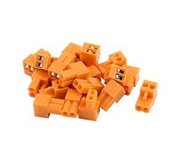 sourcing map 20Pcs 300V HT3.96K 2P 3,96mm Pas Connect bloc borne visPCB Orange